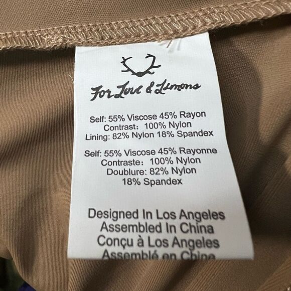 For Love and Lemons Nude Slip Mini Spaghetti Strap Dress S - Picture 4 of 8